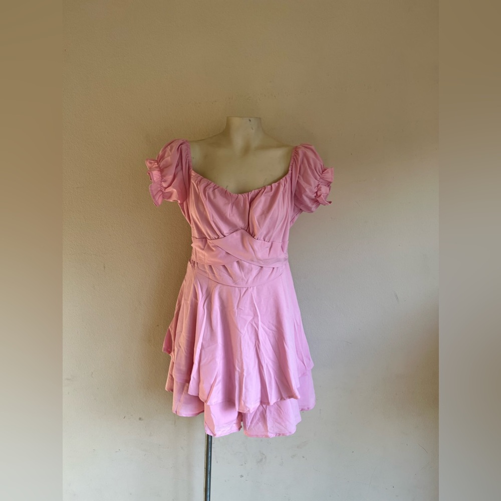 Womens Pink Mini Dress